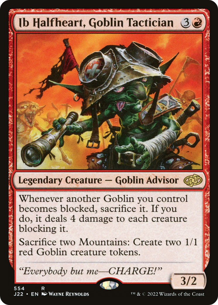 Ib Halfheart, Goblin Tactician (J22-554) [Jumpstart 2022] MTG Single Wizards of the Coast
