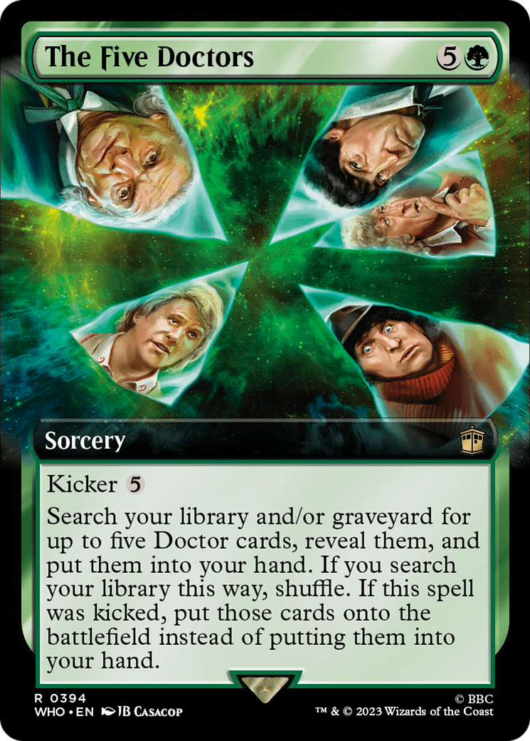 The Five Doctors (WHO-394) [Doctor Who] (Extended Art) Foil MTG Single Wizards of the Coast