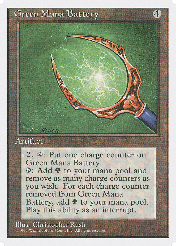 Green Mana Battery (4ED-) [Fourth Edition] MTG Single Wizards of the Coast