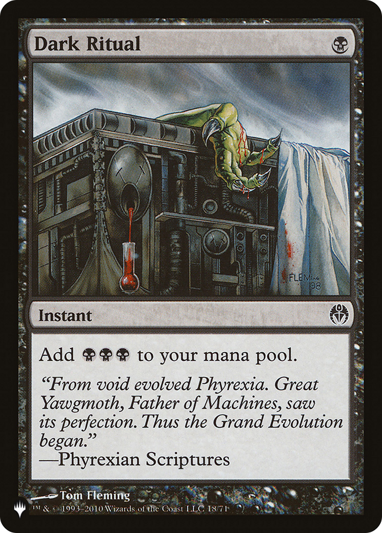 Dark Ritual (DDE) (LIST-18/71) [Mystery Booster] The List MTG Single Wizards of the Coast