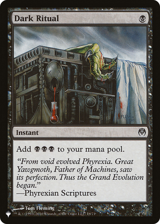 Dark Ritual (DDE) (LIST-18/71) [Mystery Booster] The List MTG Single Wizards of the Coast
