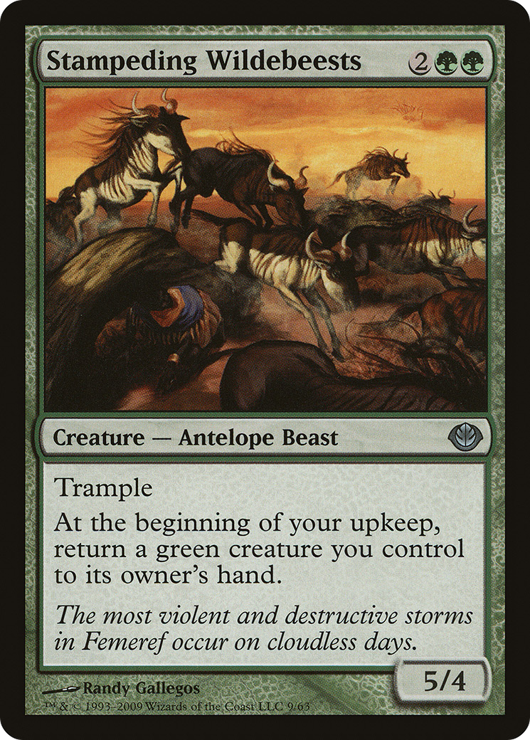 Stampeding Wildebeests (DDD-009) [Misc] Duel Decks: Garruk vs. Liliana MTG Single Wizards of the Coast