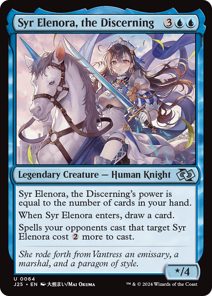 Syr Elenora, the Discerning (Anime) (J25-064) [Foundations Jumpstart] MTG Single Wizards of the Coast
