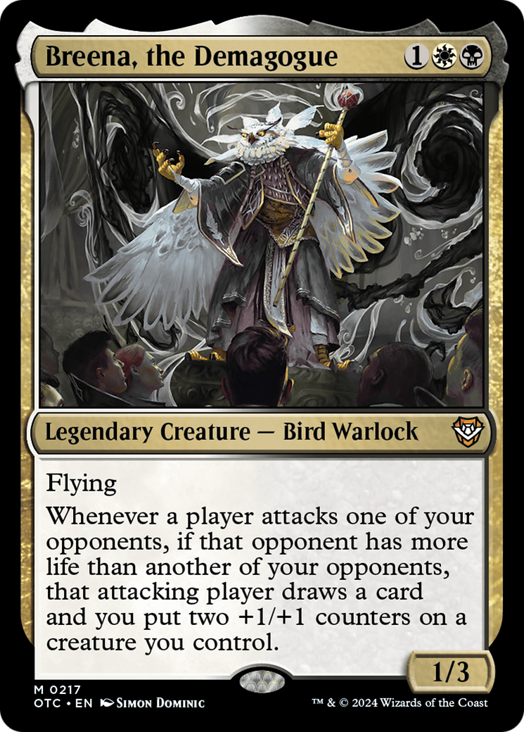 Breena, the Demagogue (OTC-217) [Outlaws of Thunder Junction Commander] MTG Single Wizards of the Coast