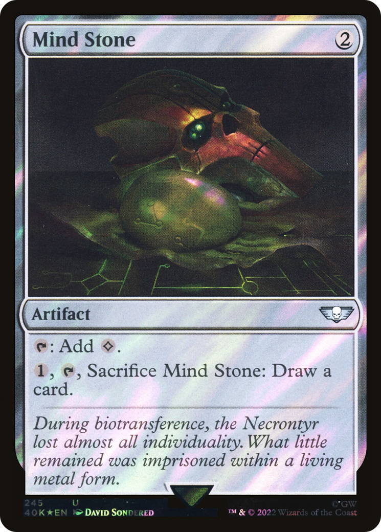 Mind Stone (40K-245★) [Warhammer 40,000 Commander] Foil MTG Single Wizards of the Coast