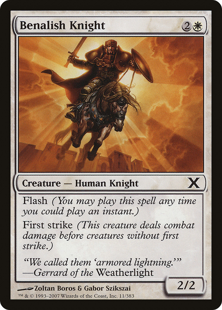 Benalish Knight (10E-011) [Tenth Edition] MTG Single Wizards of the Coast