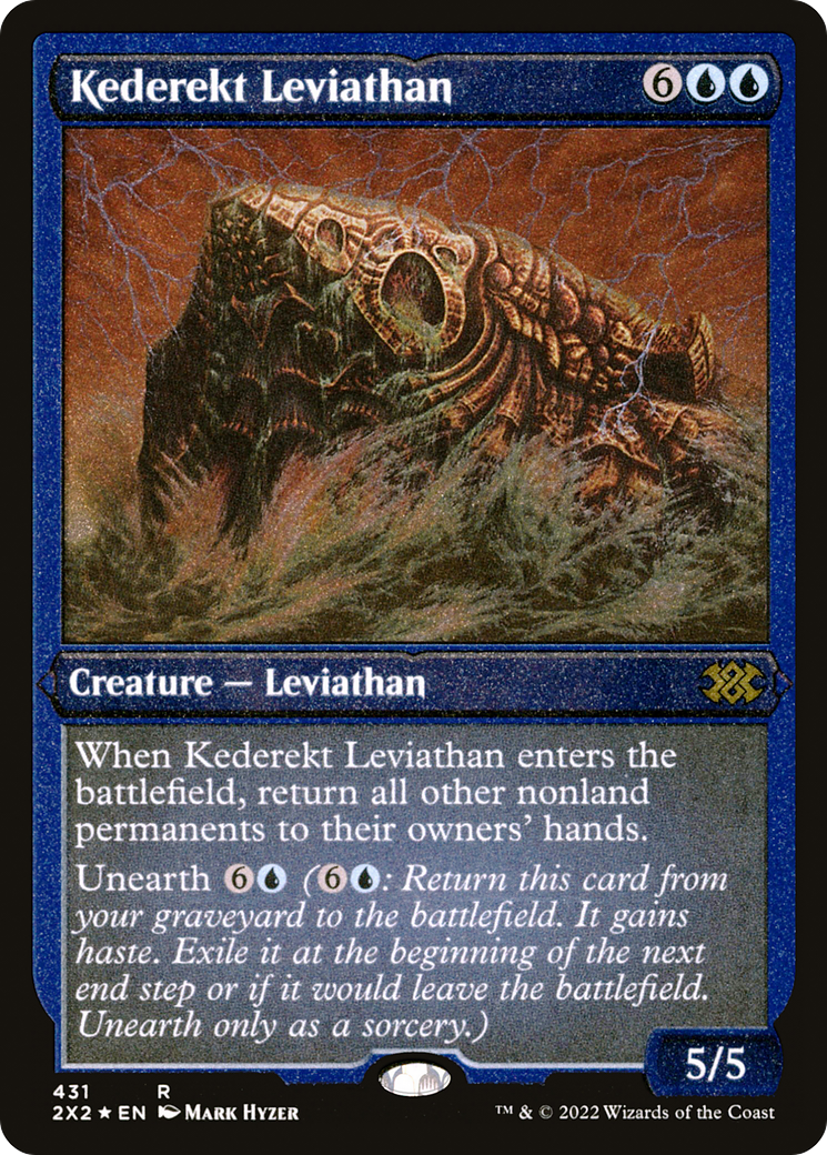 Kederekt Leviathan (Foil Etched) (2X2-431) [Double Masters 2022] Foil MTG Single Wizards of the Coast