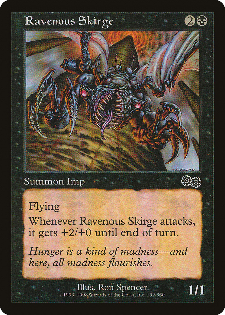 Ravenous Skirge (USG-152) [Urza's Saga] MTG Single Wizards of the Coast