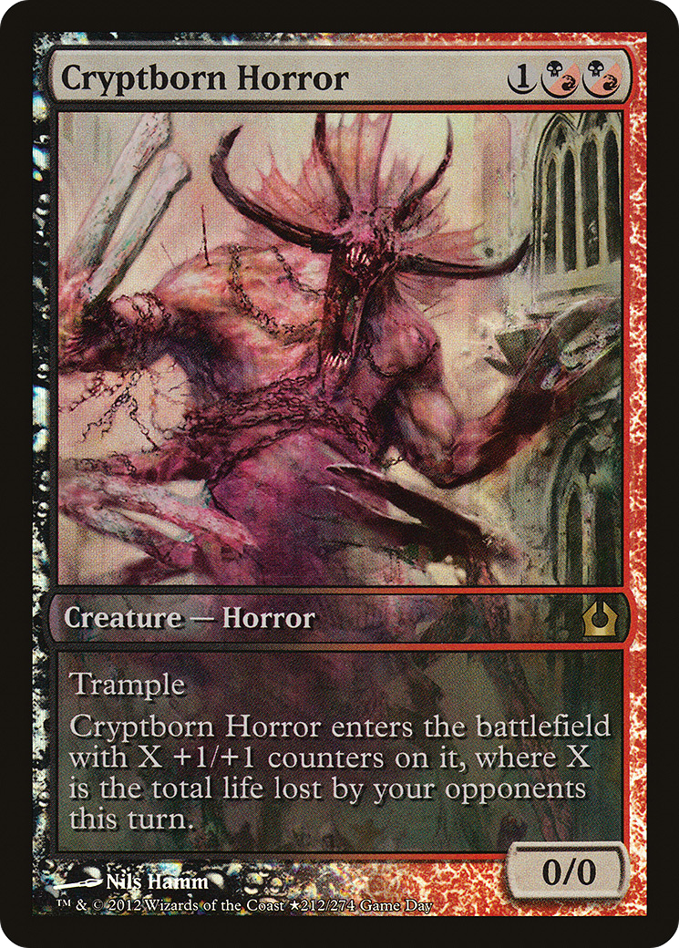 Cryptborn Horror (GAME-212) [Return to Ravnica Promos] Foil MTG Single Wizards of the Coast