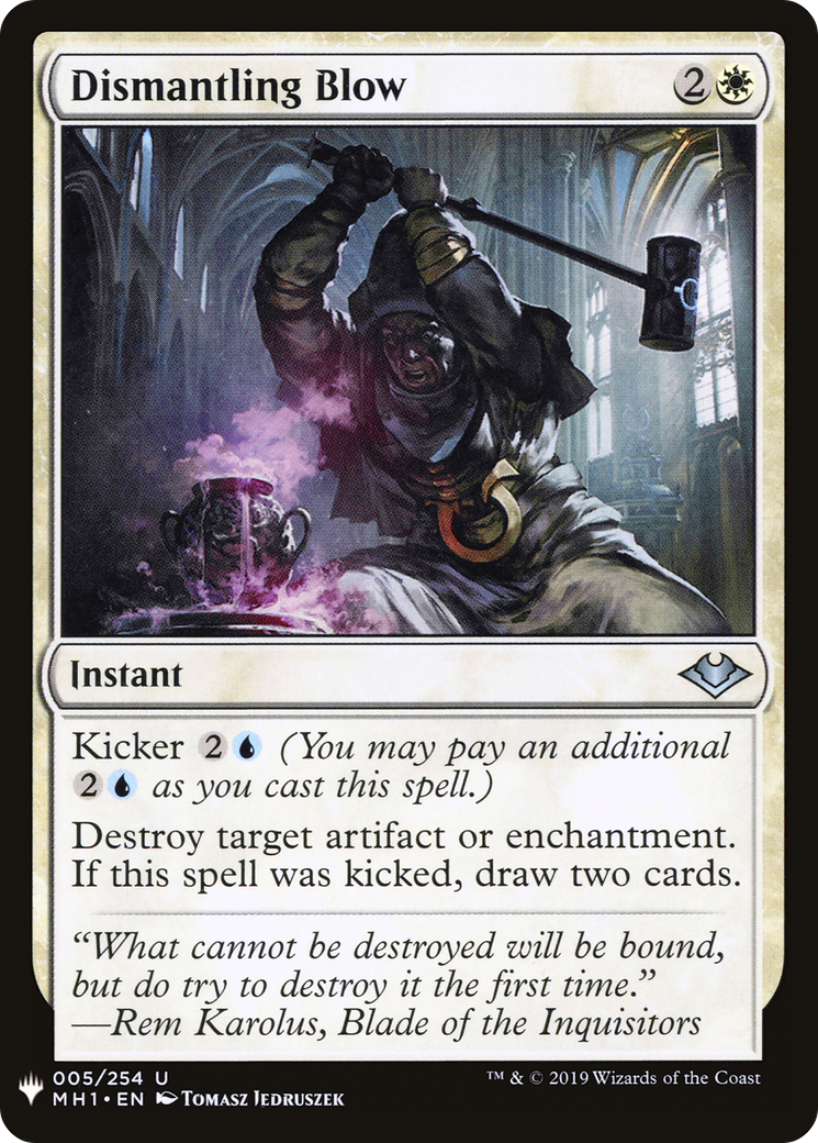 Dismantling Blow (LIST-MH1-5) [Mystery Booster] The List MTG Single Wizards of the Coast
