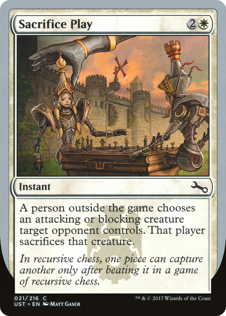 Sacrifice Play (UST-021) [Unstable] MTG Single Wizards of the Coast