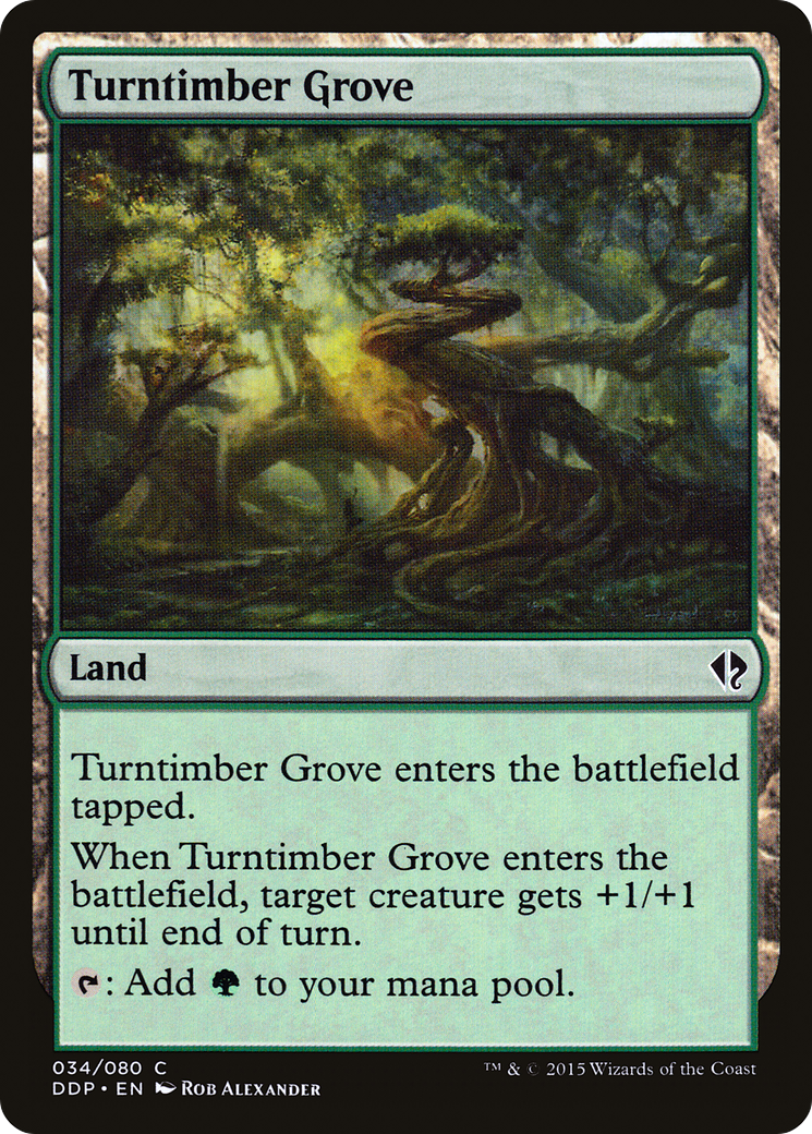 Turntimber Grove (DDP-034) [Misc] Duel Decks: Zendikar vs. Eldrazi MTG Single Wizards of the Coast