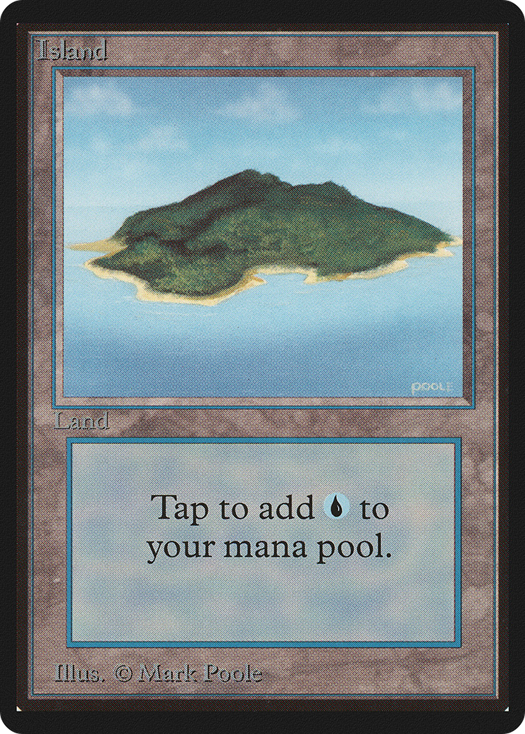 Island (LEB-292) [Oldschool] Limited Edition Beta MTG Single Wizards of the Coast