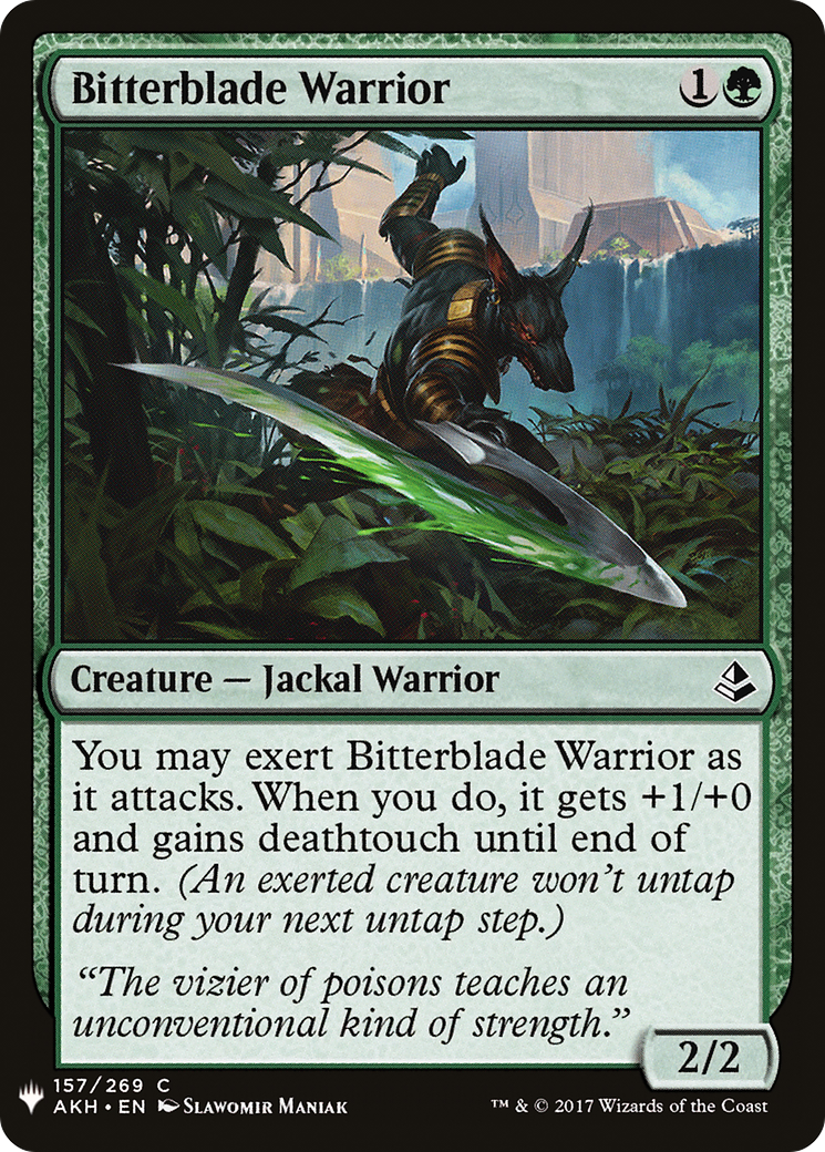 Bitterblade Warrior (LIST-AKH-157) [Mystery Booster] The List MTG Single Wizards of the Coast