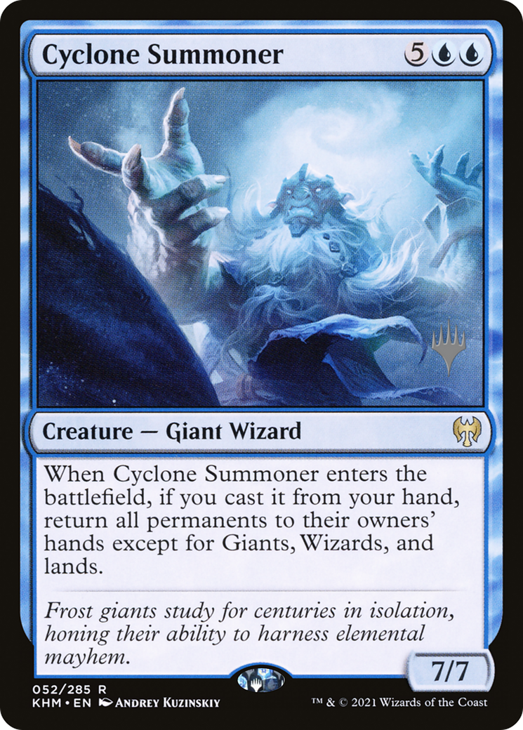 Cyclone Summoner (PPKHM-52P) [Kaldheim Promos] Foil MTG Single Wizards of the Coast