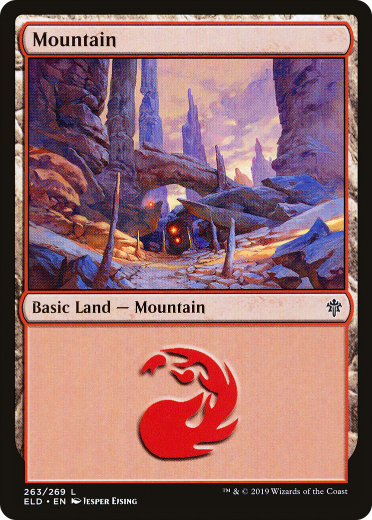 Mountain (ELD-263) [Throne of Eldraine] MTG Single Wizards of the Coast