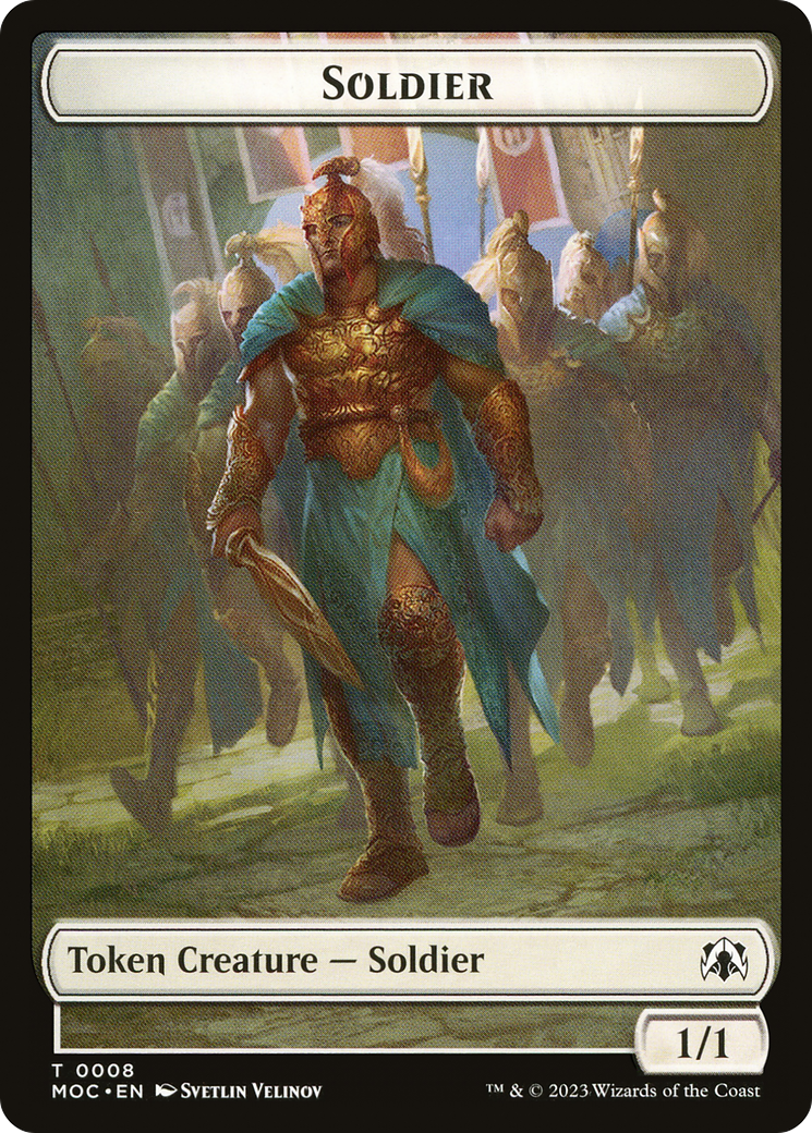 Soldier (TMOC-008) [Tokens] March of the Machine Commander Tokens MTG Single Wizards of the Coast