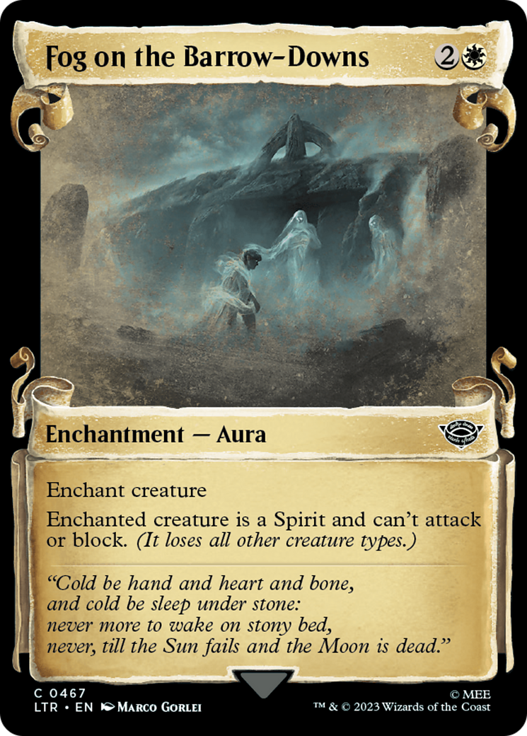 Fog on the Barrow-Downs (LTR-467) [The Lord of the Rings: Tales of Middle-earth] (Showcase) Foil MTG Single Wizards of the Coast