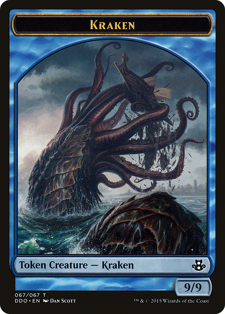 Kraken Token (DDO-067) [Misc] Duel Decks: Elspeth vs. Kiora MTG Single Wizards of the Coast