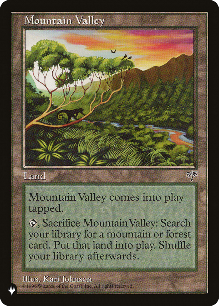 Mountain Valley (LIST-MIR-328) [Mystery Booster] The List MTG Single Wizards of the Coast