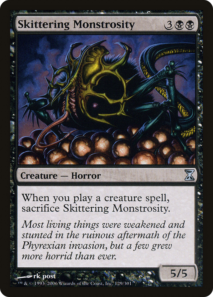 Skittering Monstrosity (TSP-129) [Time Spiral] MTG Single Wizards of the Coast