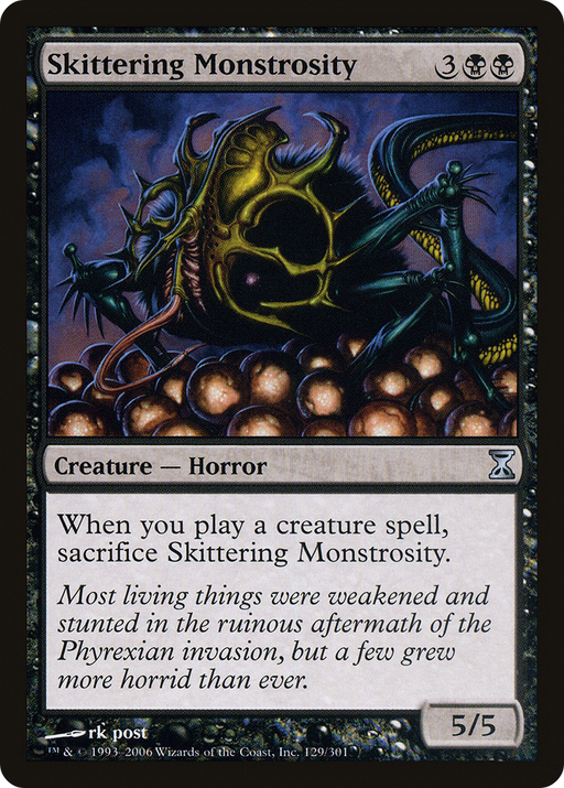 Skittering Monstrosity (TSP-129) [Time Spiral] MTG Single Wizards of the Coast