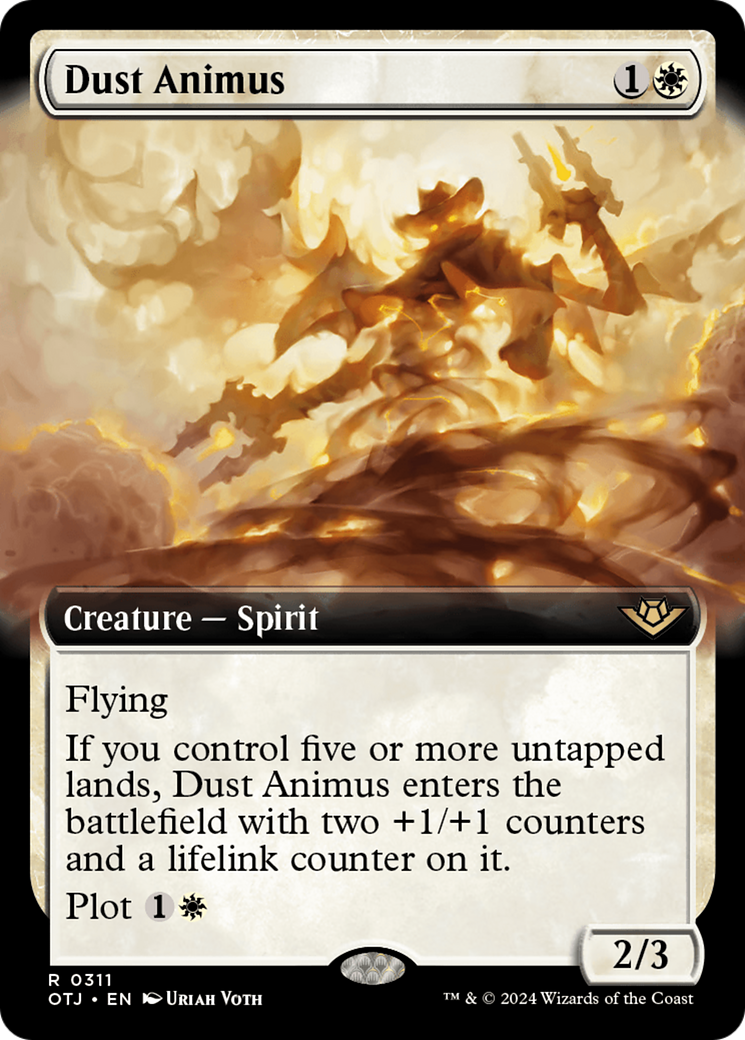 Dust Animus (OTJ-311) [Outlaws of Thunder Junction] (Extended Art) Foil MTG Single Wizards of the Coast