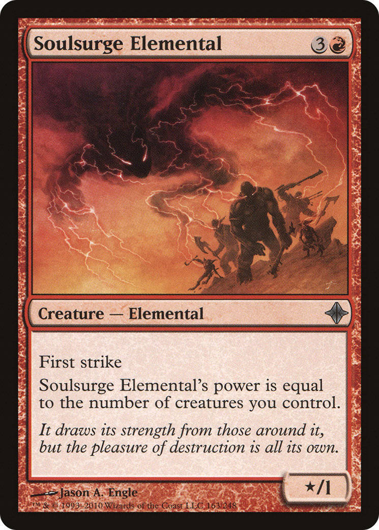 Soulsurge Elemental (ROE-163) [Rise of the Eldrazi] Foil MTG Single Wizards of the Coast
