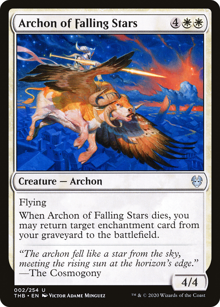 Archon of Falling Stars (THB-002) [Theros Beyond Death] MTG Single Wizards of the Coast