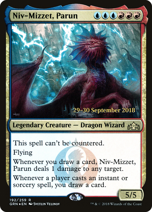 Niv-Mizzet, Parun (PRE-192) [Guilds of Ravnica Promos] Foil MTG Single Wizards of the Coast