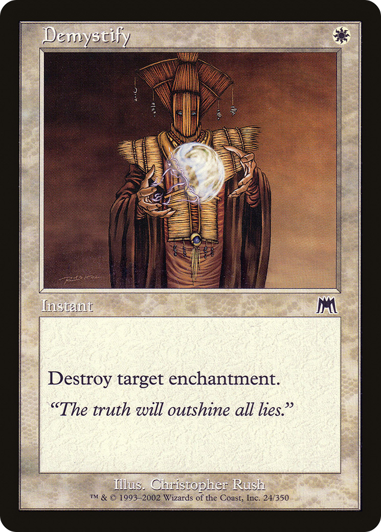 Demystify (ONS-024) [Onslaught] MTG Single Wizards of the Coast