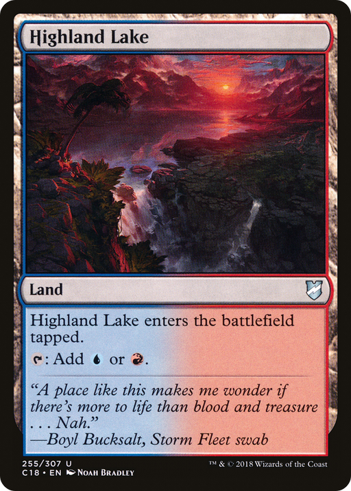 Highland Lake (C18-255) [Commander 2018] MTG Single Wizards of the Coast