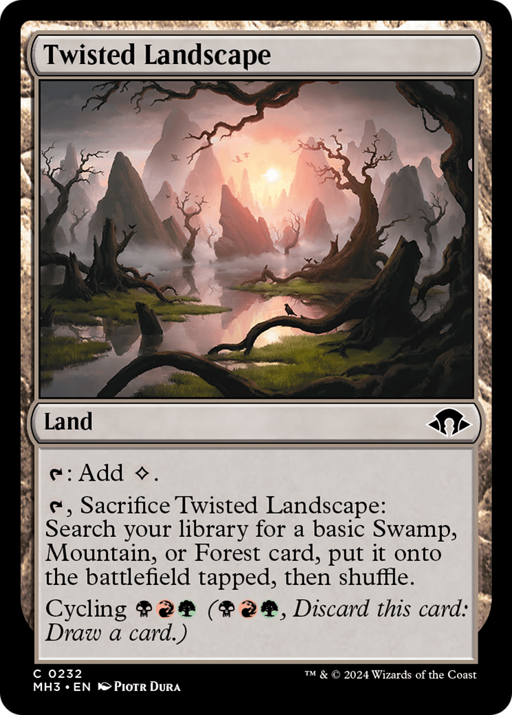 Twisted Landscape (MH3-232) [Modern Horizons 3] MTG Single Modern Horizons 3