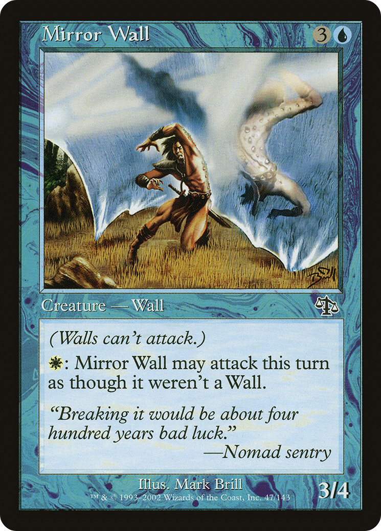 Mirror Wall (JUD-047) [Judgment] Foil MTG Single Wizards of the Coast