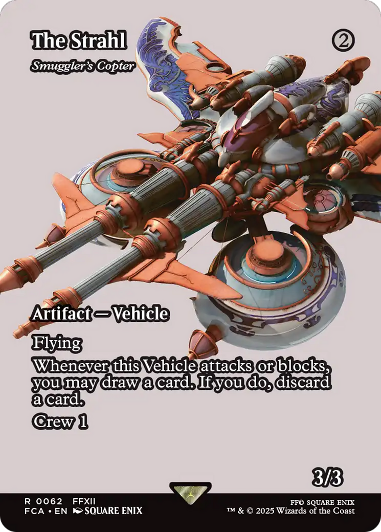 The Strahl - Smuggler's Copter (Showcase) (FCA-062) [FINAL FANTASY: Through the Ages] / The Strahl (Borderless) Foil MTG Single Wizards of the Coast