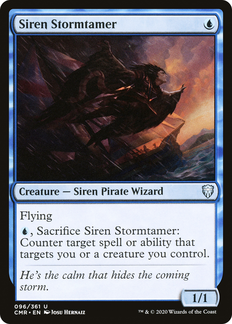 Siren Stormtamer (CMR-096) [Commander Legends] MTG Single Wizards of the Coast