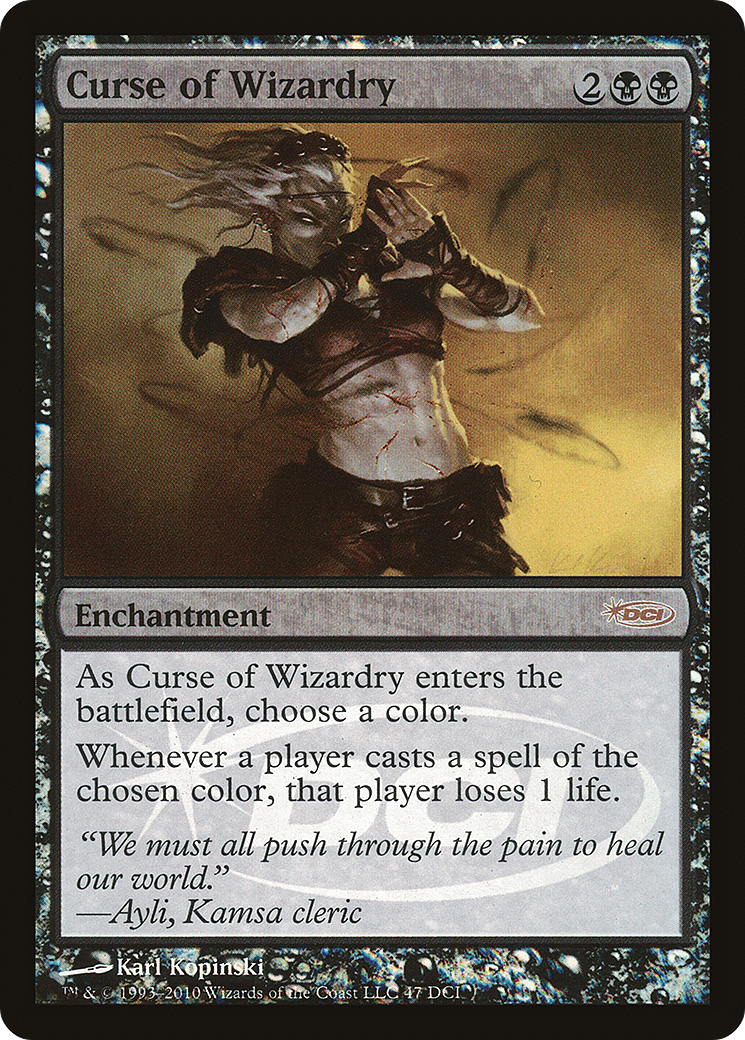 Curse of Wizardry (WPN-047) [Misc] DCI Promos Foil MTG Single Wizards of the Coast