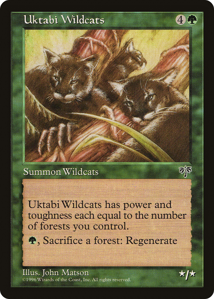 Uktabi Wildcats (MIR-248) [Mirage] MTG Single Wizards of the Coast