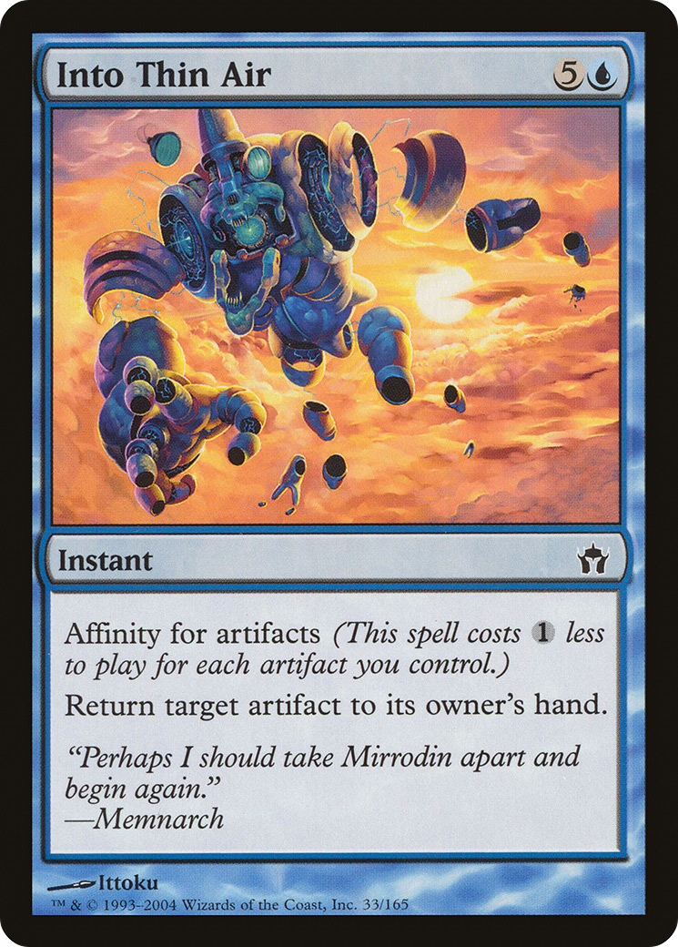 Into Thin Air (5DN-033) [Fifth Dawn] Foil MTG Single Wizards of the Coast