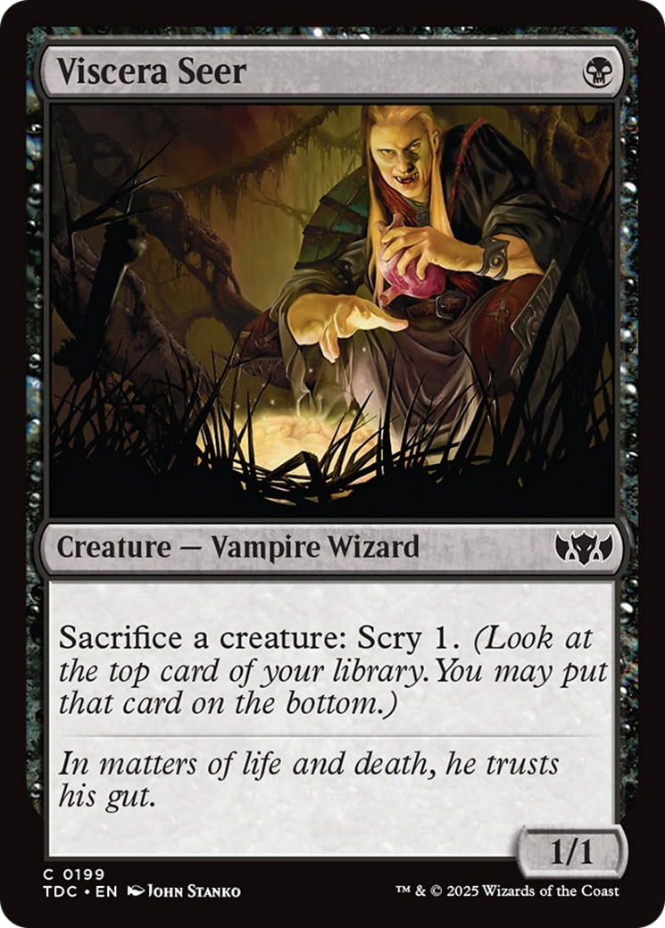 Viscera Seer (TDC-199) [Commander: Tarkir: Dragonstorm] MTG Single Wizards of the Coast