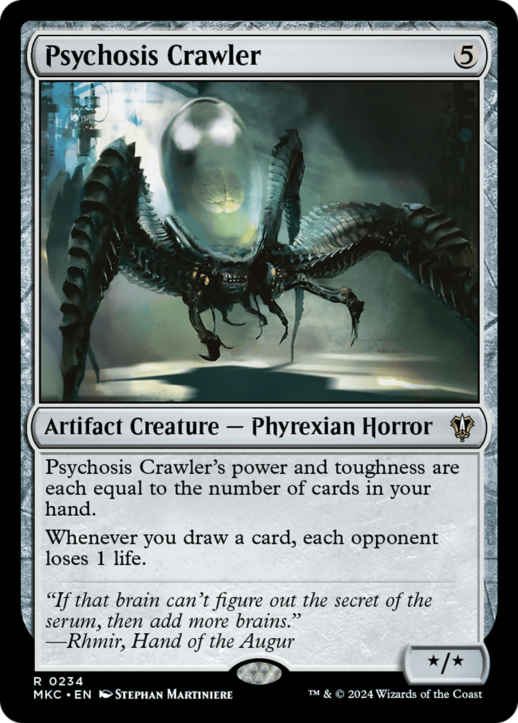 Psychosis Crawler (MKC-234) [Murders at Karlov Manor Commander] MTG Single Wizards of the Coast