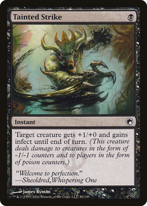 Tainted Strike (SOM-080) [Scars of Mirrodin] Foil MTG Single Wizards of the Coast