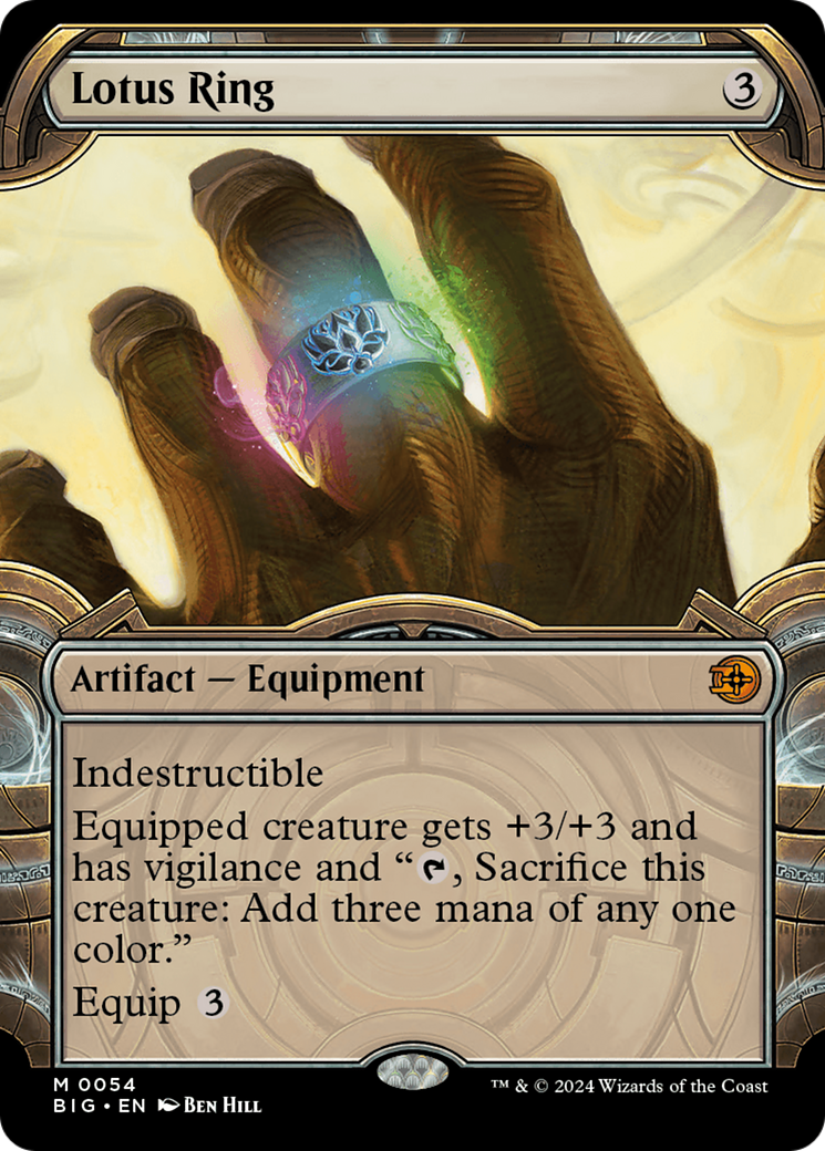 Lotus Ring (BIG-054) [The Big Score] (Showcase) Foil MTG Single Wizards of the Coast