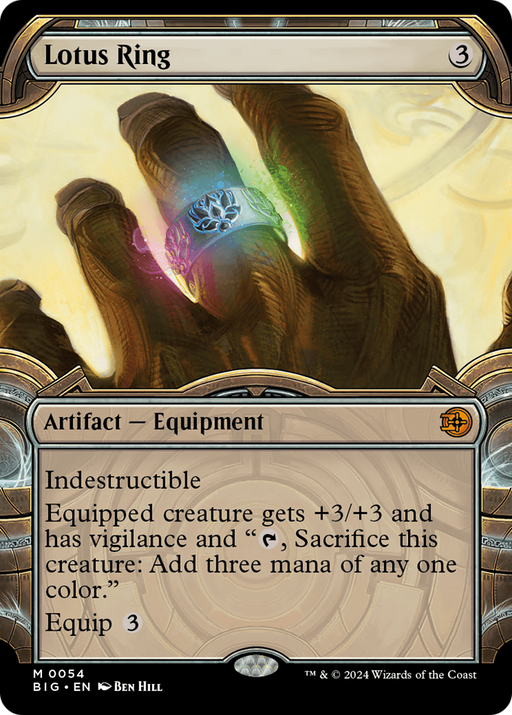 Lotus Ring (BIG-054) [The Big Score] (Showcase) MTG Single Wizards of the Coast