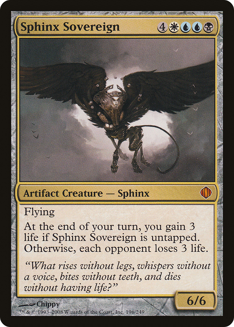 Sphinx Sovereign (ALA-196) [Shards of Alara] MTG Single Wizards of the Coast