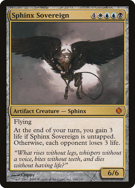 Sphinx Sovereign (ALA-196) [Shards of Alara] Foil MTG Single Wizards of the Coast