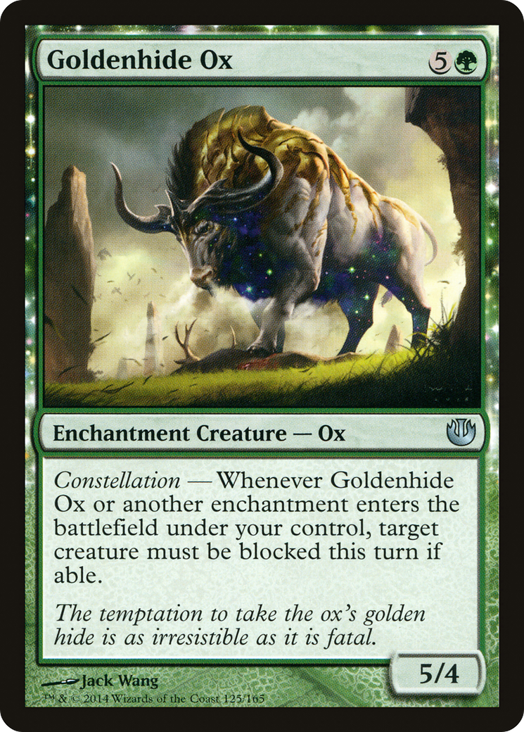Goldenhide Ox (JOU-125) [Journey into Nyx] Foil MTG Single Wizards of the Coast