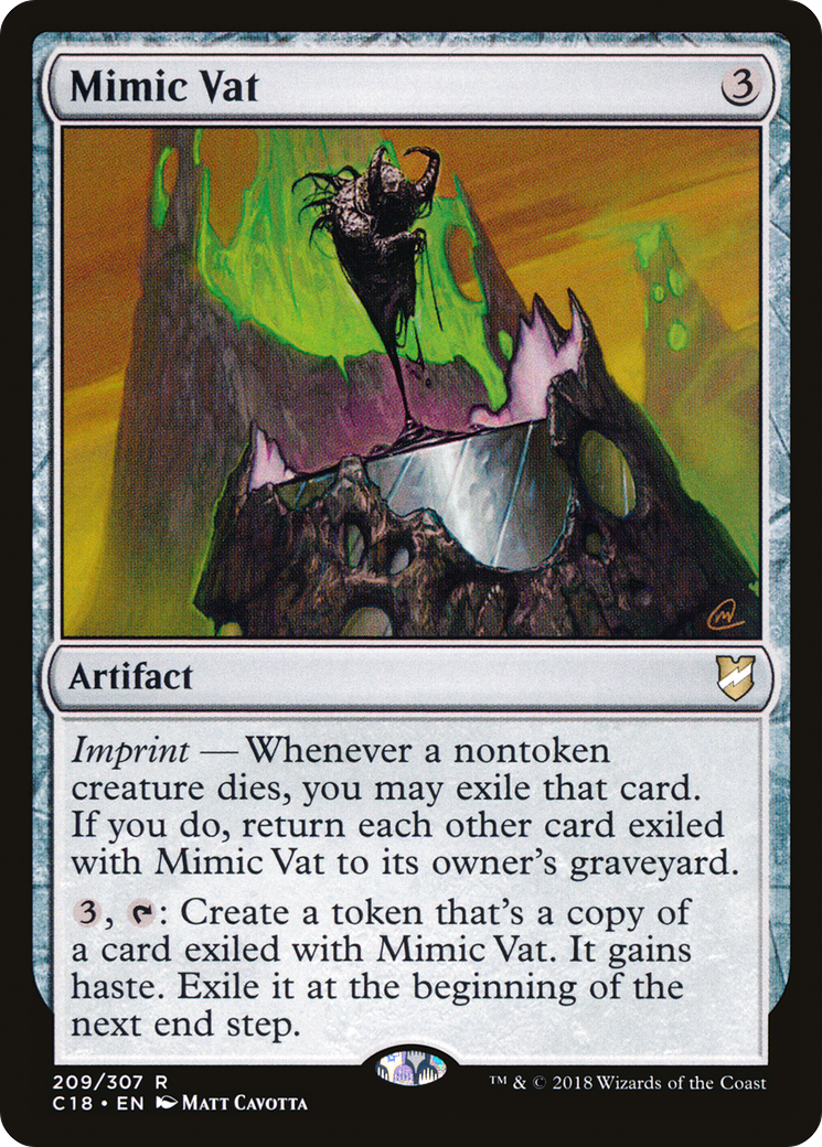 Mimic Vat (C18-209) [Commander 2018] MTG Single Wizards of the Coast