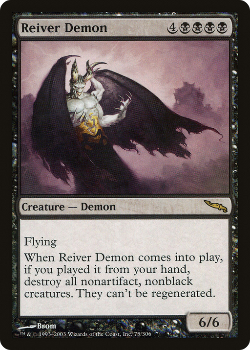 Reiver Demon (MRD-075) [Mirrodin] Foil MTG Single Wizards of the Coast