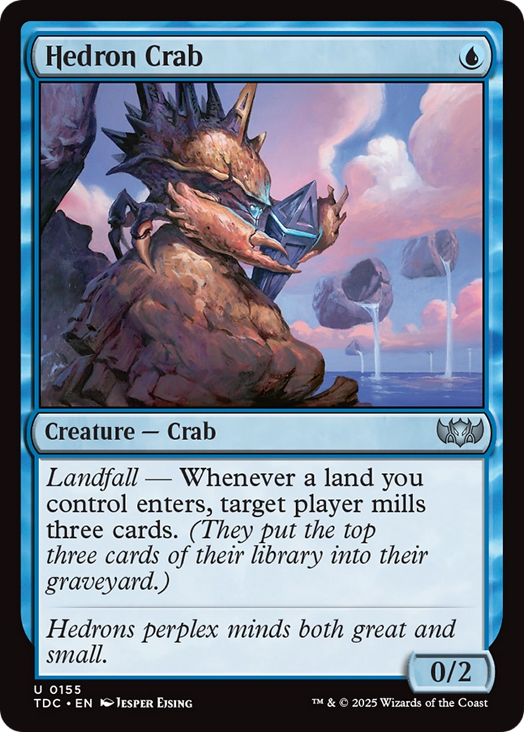 Hedron Crab (TDC-155) [Commander: Tarkir: Dragonstorm] MTG Single Wizards of the Coast